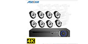 Asecam 4K 8MP H.265 POE NVR Kit CCTV Sound Out Door Security System