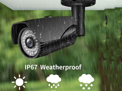 4K Ultra HD Camera System 8MP H.265 POE NVR CCTV Video Recording Outdoor Weatherproof 8 Black Cameras Kit