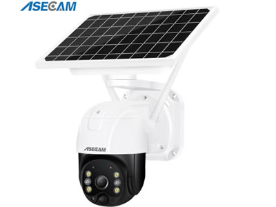 Asecam 5MP 4G SIM Card Wifi Solar Camera PTZ Outdoor Audio Wireless CCTV Security Camera